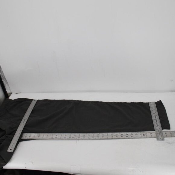 prana pants men's medium 34x32 Ecliptic Gray Pockets Belted Elastic Waist nylon - Picture 12 of 14